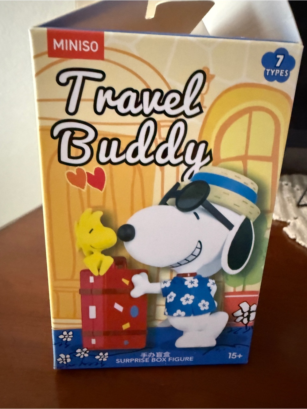 MINISO Kids Travel Buddy Snoopy Figure - White & Blue